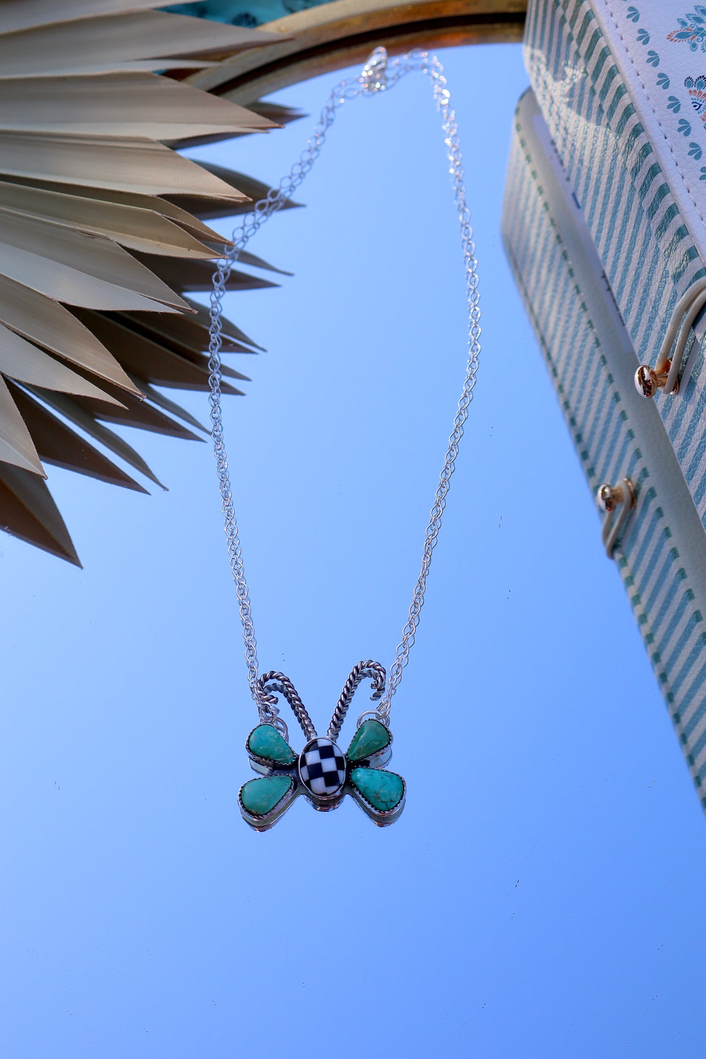 Butterfly Check Necklace