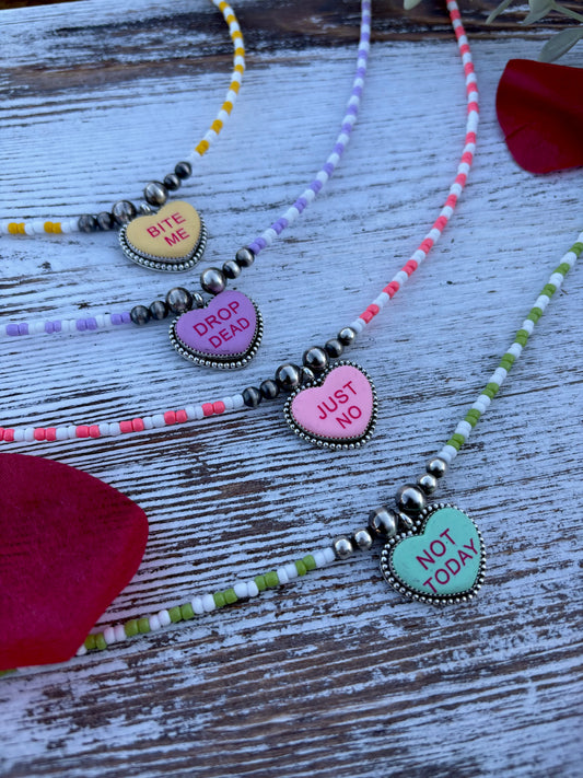 Cosmic Conversation Heart Stackers.