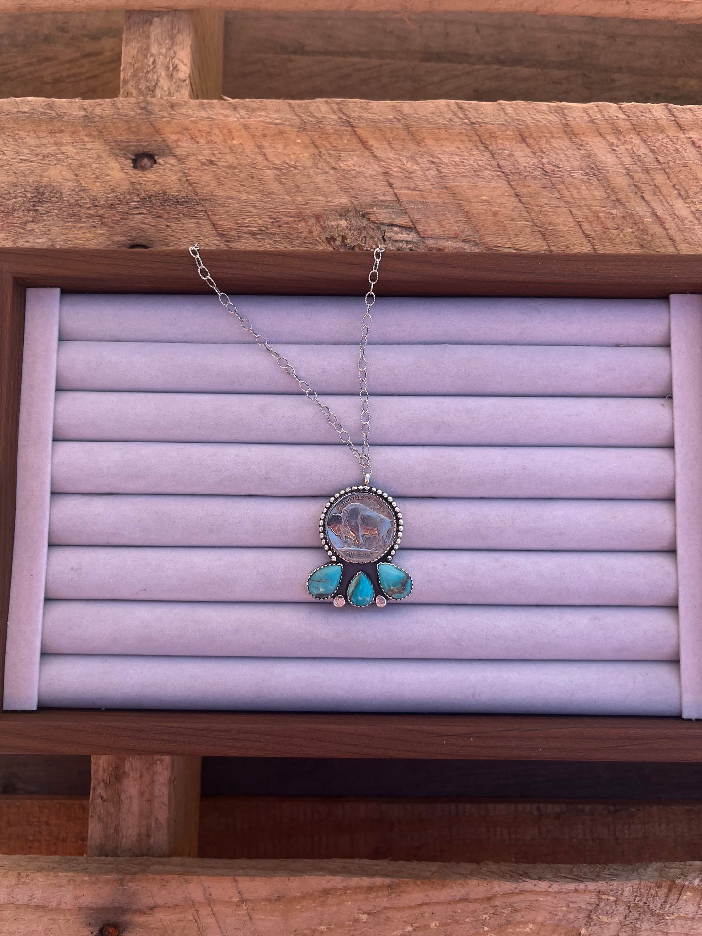 Kingman Buffalo Nickel Necklace