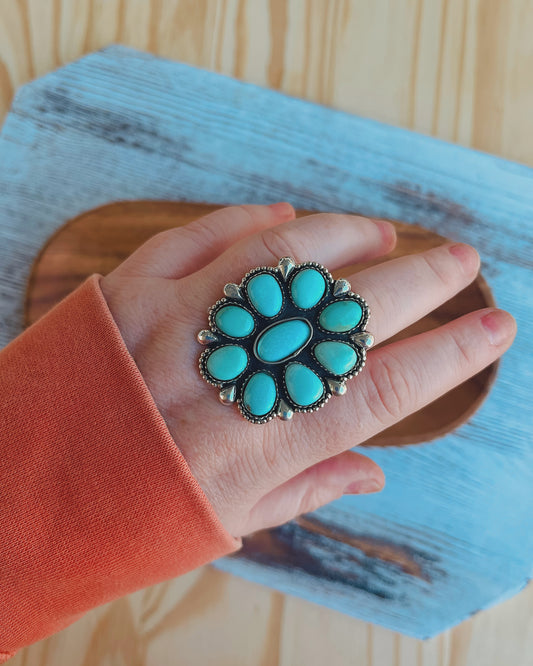 Natural Lone Mountain
Turquoise Ring