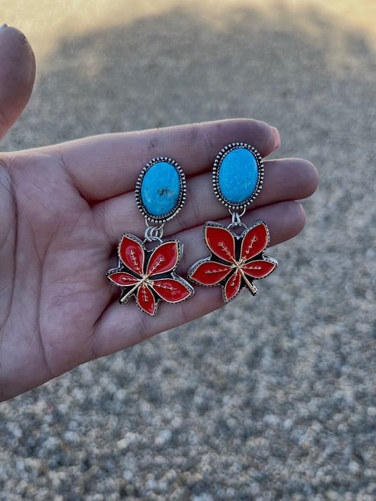 Falling For Turquoise Earrings